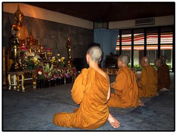 Monks chanting